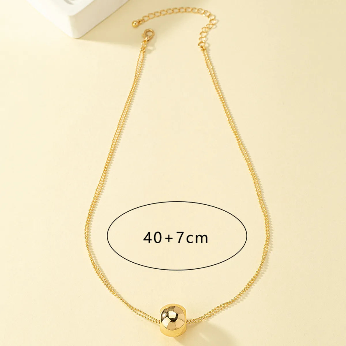 1 Piece Korean Style Round Alloy Plating Women's Pendant Necklace