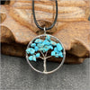 1 Piece Korean Style Tree Natural Stone Plating Necklace