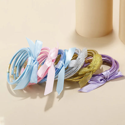 Lady Bow Knot Plastic Resin Women's Bracelets