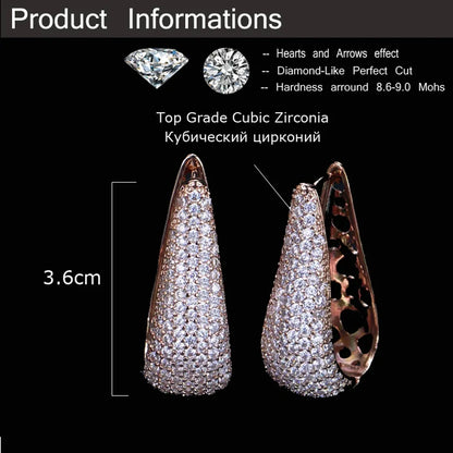 1 Piece Lady Solid Color Plating Inlay Copper Zircon White Gold Plated Rhodium Plated Ear Studs