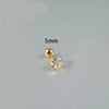 1 Piece Lip Rings Casual Hawaiian Tropical Round 304 Stainless Steel Plating Zircon 18K Gold Plated Lip Rings Ear Cartilage Rings & Studs