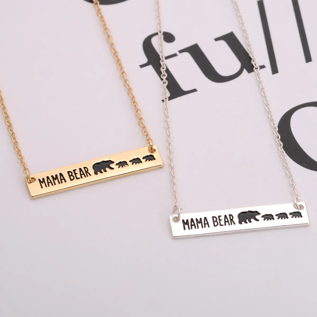 1 Piece Mama Simple Style Letter Alloy Plating Mother's Day Women's Necklace