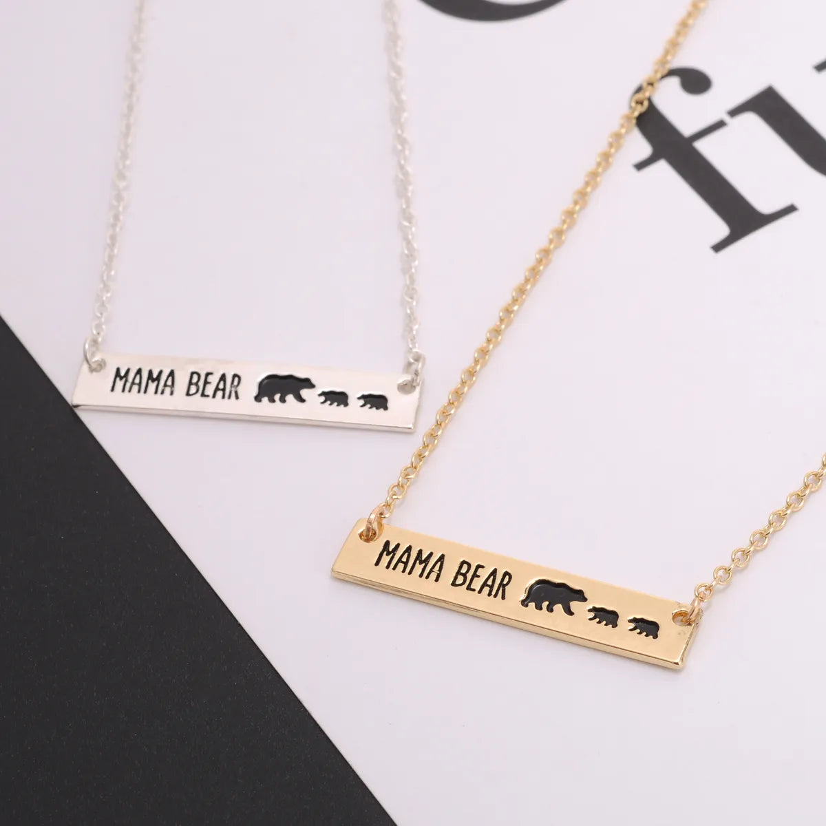 1 Piece Mama Simple Style Letter Alloy Plating Mother's Day Women's Necklace