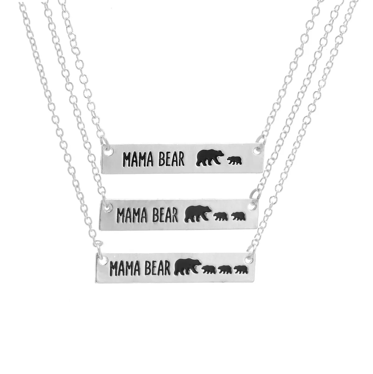 1 Piece Mama Simple Style Letter Alloy Plating Mother's Day Women's Necklace