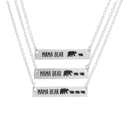 1 Piece Mama Simple Style Letter Alloy Plating Mother's Day Women's Necklace