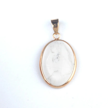 1 Piece Natural Stone Gem Pendant