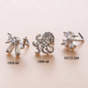 1 Piece Nose Rings & Studs Casual French Style Korean Style Bow Knot 316L Stainless Steel  Copper Inlay Zircon Nose Rings & Studs