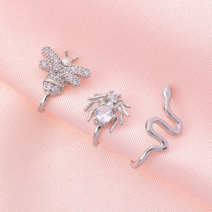 1 Piece Nose Rings & Studs Elegant Rabbit Snake Butterfly Copper Plating Nose Ring