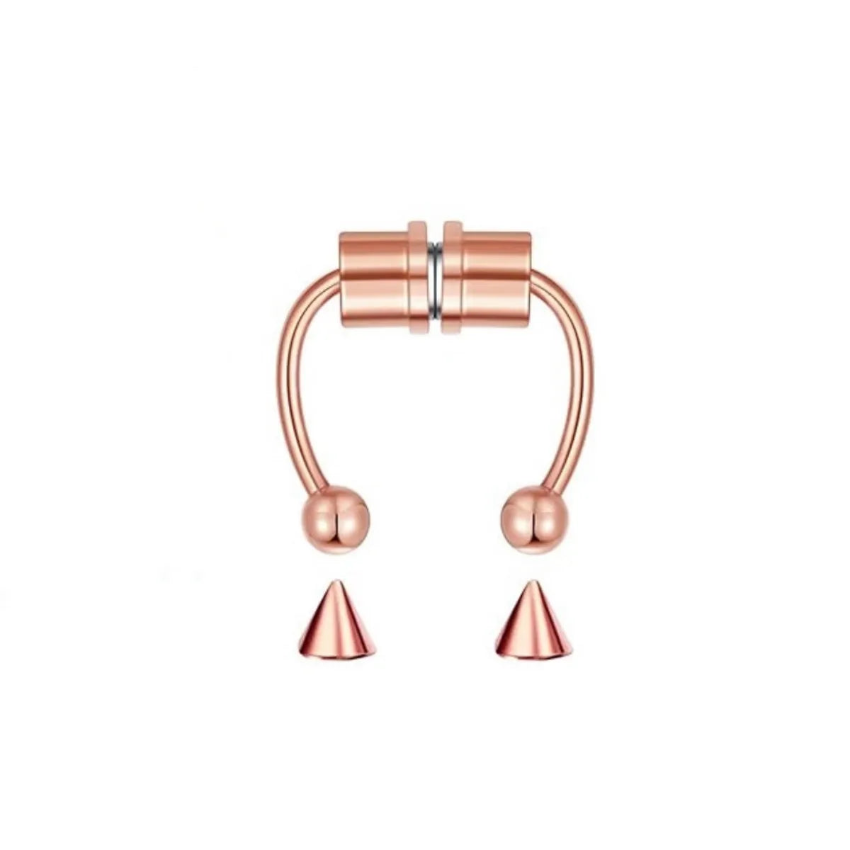 1 Piece Nose Rings & Studs Hip-Hop Classic Style Geometric 304 Stainless Steel 14K Gold Plated Nasal Splint