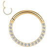 1 Piece Nose Rings & Studs Simple Style Classic Style Commute Round 316L Stainless Steel  Plating Inlay Zircon Nose Ring