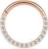 1 Piece Nose Rings & Studs Simple Style Classic Style Commute Round 316L Stainless Steel  Plating Inlay Zircon Nose Ring