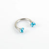 1 Piece Nose Rings & Studs Simple Style Classic Style Shiny C Shape 302 Stainless Steel Inlay Zircon Nose Rings & Studs