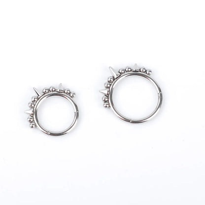 1 Piece Nose Rings & Studs Simple Style Solid Color Stainless Steel Nose Ring