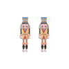 1 Piece Novelty Streetwear Human Cartoon Character Enamel Inlay Alloy Artificial Gemstones Drop Earrings