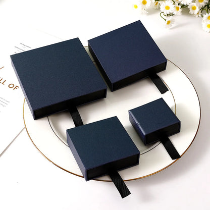 1 Piece Paper Simple Style Daily Solid Color Jewelry Boxes