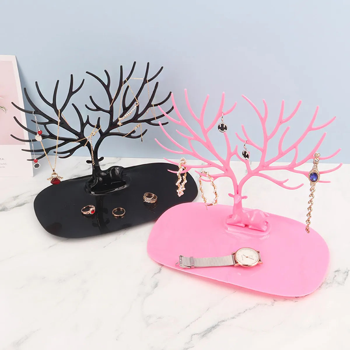 1 Piece Plastic IG Style Artistic Tree Jewelry Display Jewelry Rack