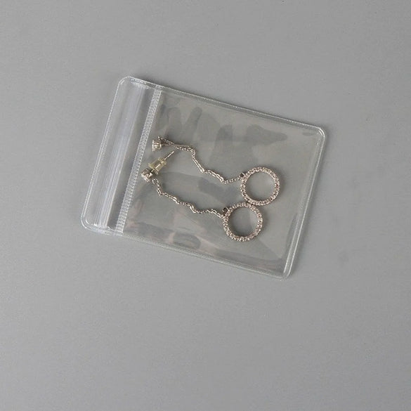 1 Piece Plastic Simple Style Casual Daily Transparent Jewelry Packaging Bags