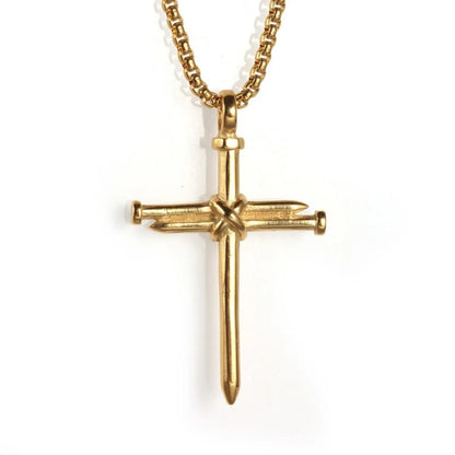 1 Piece Punk Cross Alloy Plating Unisex Necklace