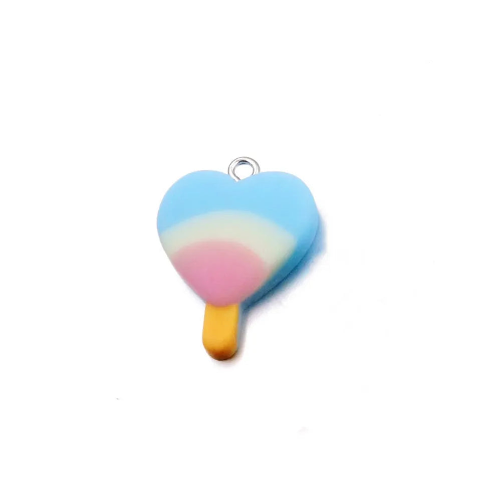 1 Piece Resin Heart Shape Pendant