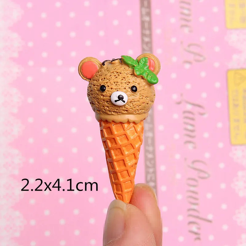 1 Piece Resin Ice Cream Jewelry Accessories