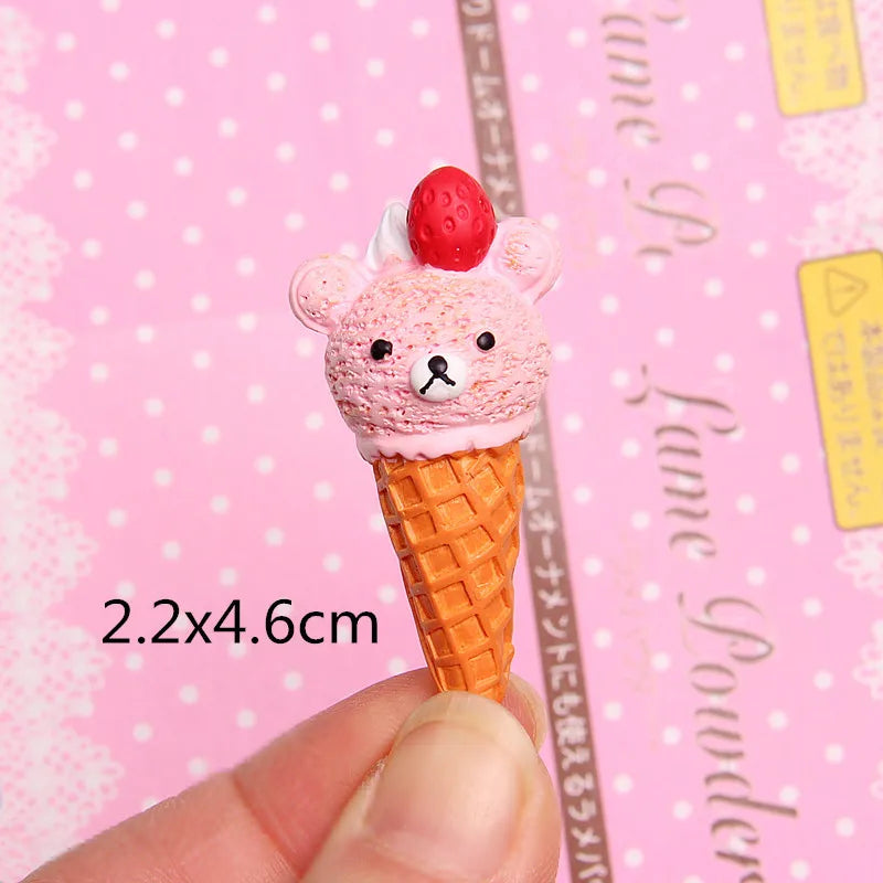 1 Piece Resin Ice Cream Jewelry Accessories