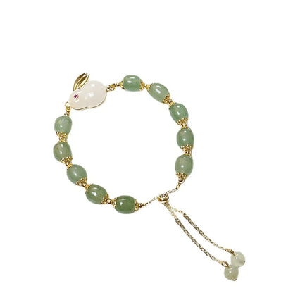 1 Piece Retro Animal Jade Plating 14k Gold Plated Women'S Bracelets