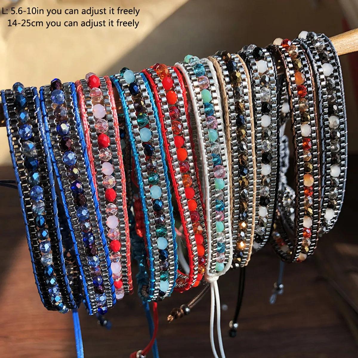 Retro Circle Beaded Rope Braid Women'S Bracelets