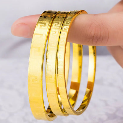 1 Piece Retro Circle Copper Plating Bangle