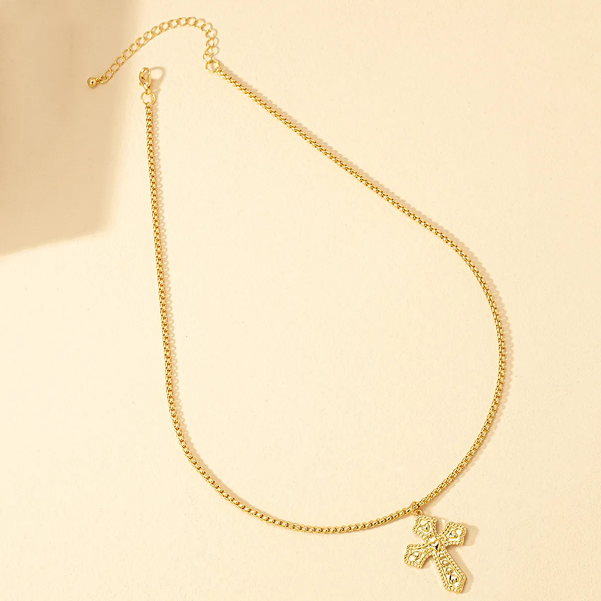 1 Piece Retro Cross Alloy Plating Women's Necklace