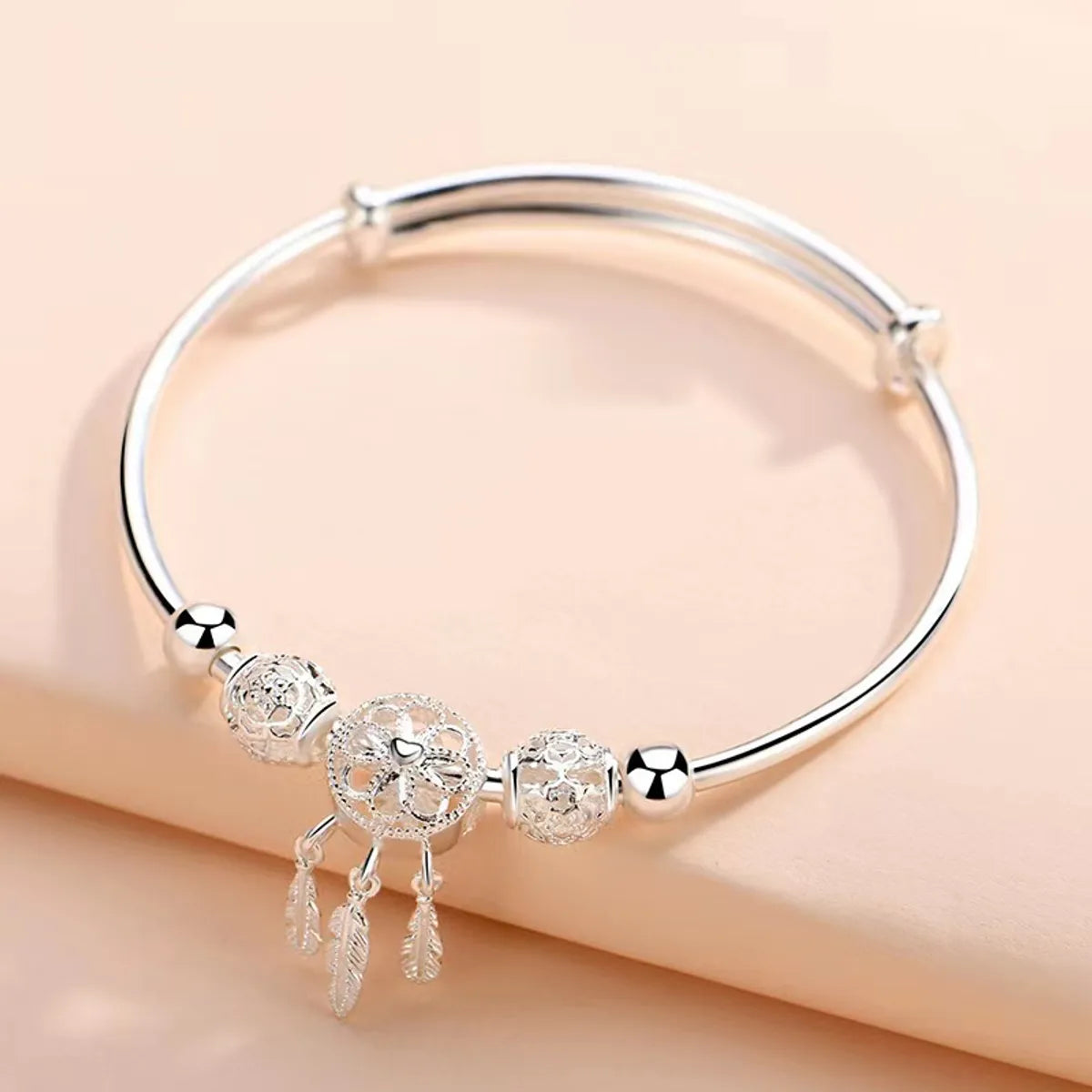 1 Piece Retro Dreamcatcher Alloy Plating Women'S Bangle