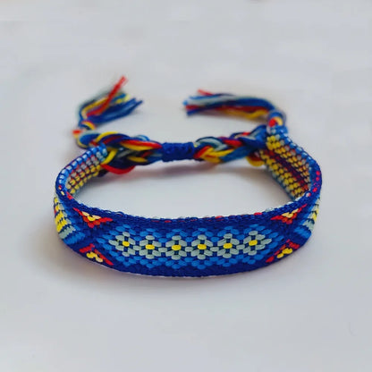 1 Piece Retro Geometric Cotton Thread Knitting Women'S Bracelets