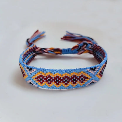 1 Piece Retro Geometric Cotton Thread Knitting Women'S Bracelets