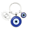 1 Piece Retro Round Devil'S Eye Alloy Metal Unisex Bag Pendant Keychain