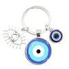 1 Piece Retro Round Devil'S Eye Alloy Metal Unisex Bag Pendant Keychain