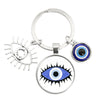 1 Piece Retro Round Devil'S Eye Alloy Metal Unisex Bag Pendant Keychain