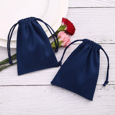 1 Piece Retro Solid Color Cloth Drawstring Jewelry Packaging Bags