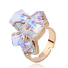 1 Piece Retro Square Alloy Austrian Crystal Women'S Rings