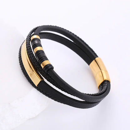 Retro Stainless Steel Plating Men'S Bracelets