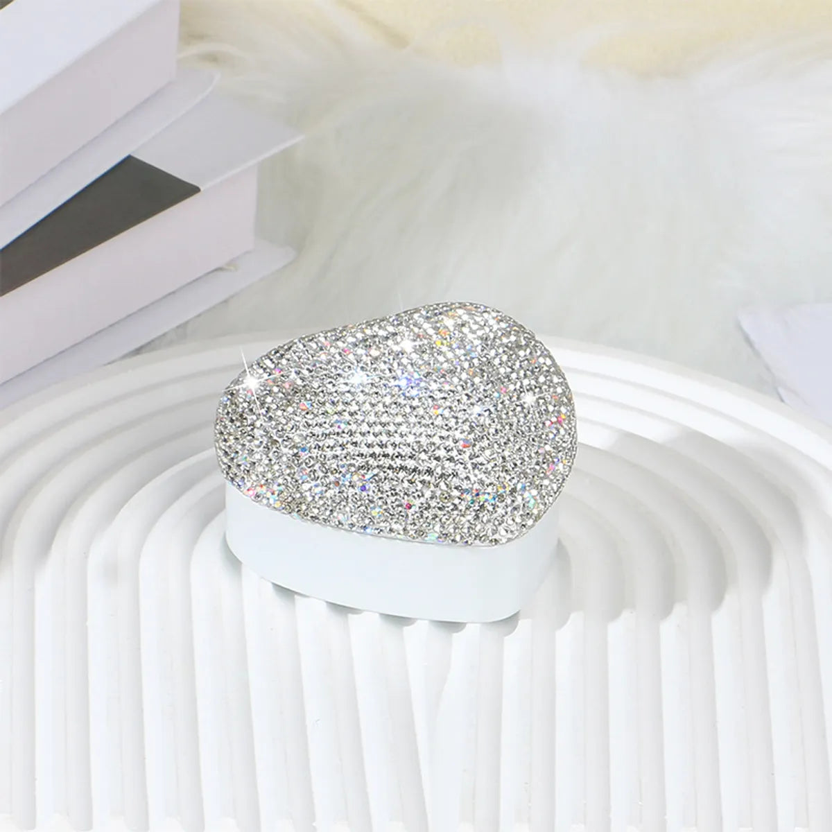 1 Piece Rhinestone Glam Shiny Holiday Date Solid Color Jewelry Boxes