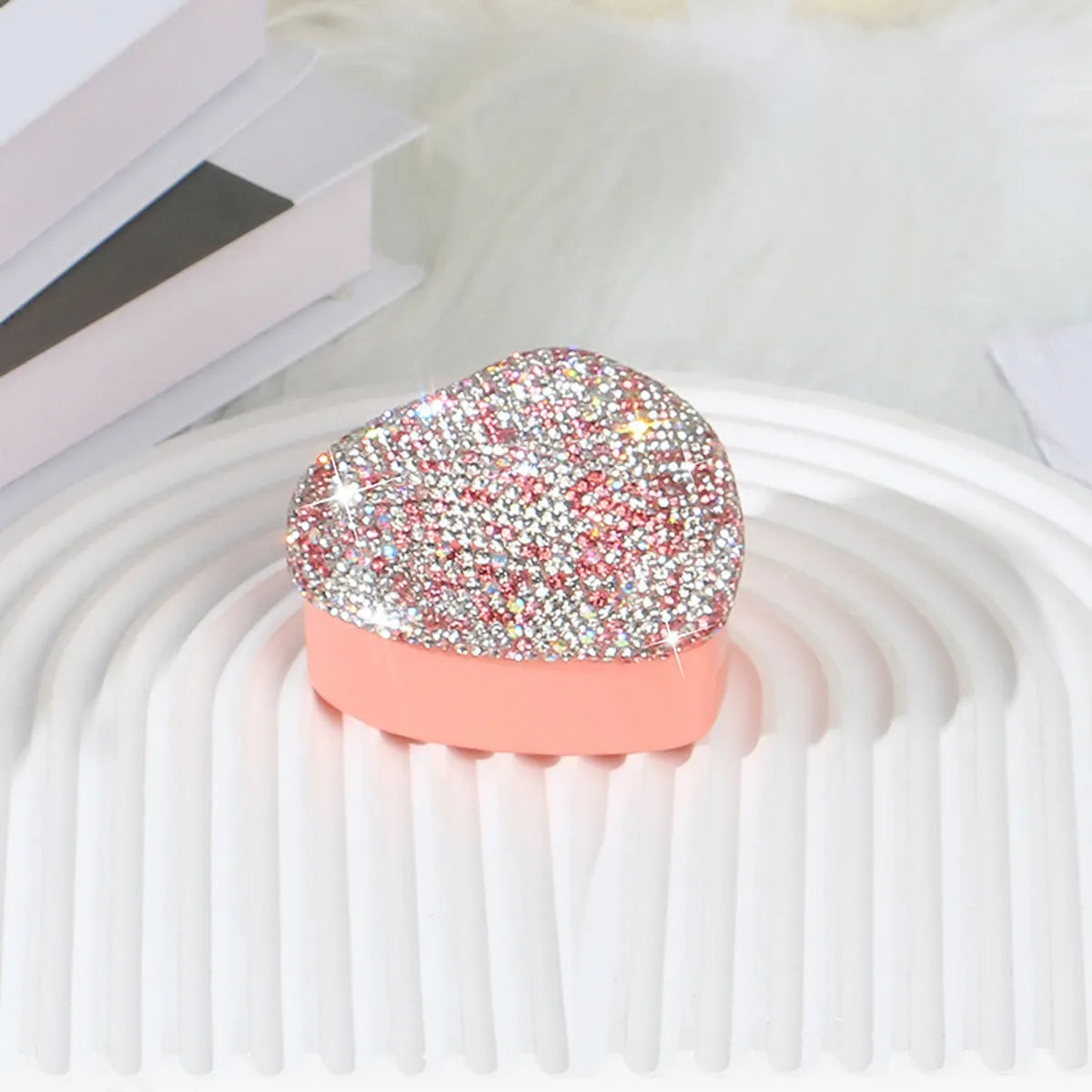 1 Piece Rhinestone Glam Shiny Holiday Date Solid Color Jewelry Boxes