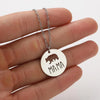 Stainless Steel Titanium Steel Simple Style Hollow Out Animal Pendant Necklace