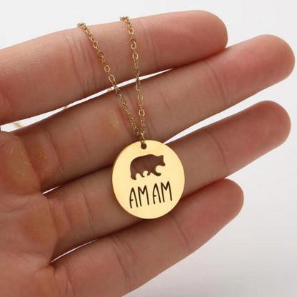 Stainless Steel Titanium Steel Simple Style Hollow Out Animal Pendant Necklace