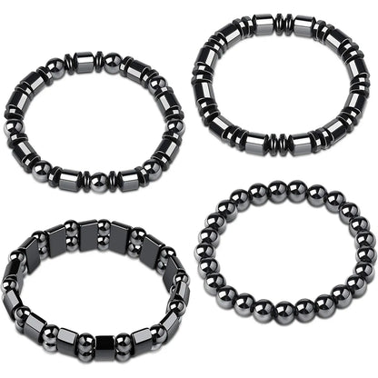 Simple Style Ball Haematite Bracelets