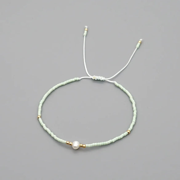 1 Piece Simple Style Circle Beaded Irregular Pearl Women'S Bracelets