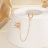 1 Piece Simple Style Classic Style Chain Inlay Copper Zircon 18K Gold Plated Silver Plated Ear Cuffs