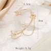 1 Piece Simple Style Classic Style Chain Inlay Copper Zircon 18K Gold Plated Silver Plated Ear Cuffs