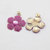 1 Piece Simple Style Classic Style Flower Inlay Iron Rhinestones Drop Earrings