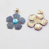 1 Piece Simple Style Classic Style Flower Inlay Iron Rhinestones Drop Earrings