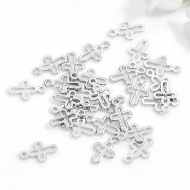 1 Piece Simple Style Cross Copper Plating Pendant Jewelry Accessories