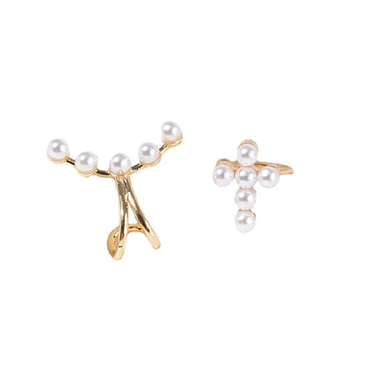 1 Piece Simple Style Cross Plating Alloy Ear Studs